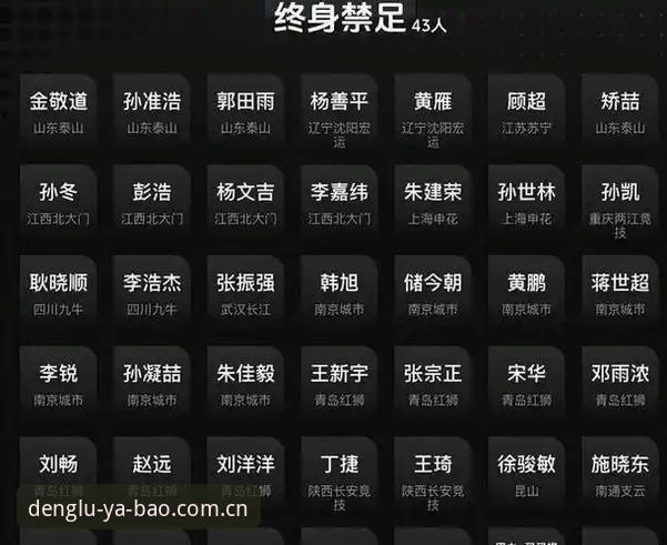 足协第三批禁足名单详解：YABO体育平台视角下的行业整肃说明